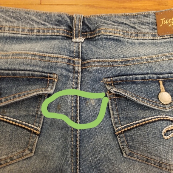 Justice denim capri pants. - Picture 4 of 5